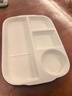 喜得潤陶瓷分格餐盤(pán)減脂一人食餐具套裝家用大人小孩早餐碟子多格分餐盤(pán) 12英寸5格分餐盤(pán) 長(cháng)方形 曬單實(shí)拍圖