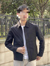 羅蒙（ROMON）夾克男2025秋季新款外套男士商務(wù)休閑翻領(lǐng)時(shí)尚夾克開衫上衣服男裝 黑色 常規(guī) XL (125-140斤可穿) 曬單實(shí)拍圖