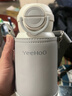 英氏（YEEHOO）兒童保溫杯寶寶水杯幼兒園吸管學飲1-3歲以上學專用背帶水壺480ML 砂巖白【一蓋雙飲+杯套】 480ml 曬單實拍圖