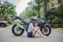 新世紀(jì)全新小忍者機車摩托車跑車400雙缸水冷燃油200街車國四電噴可上牌 川綠法拉花 200單缸風(fēng)冷 帶平衡軸 可上牌 曬單實拍圖