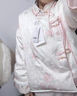 森女部落原創(chuàng)新年新中式暗紋桃花圖案羽絨服新款秋冬女裝 外套（單件） 單件 L 曬單實拍圖