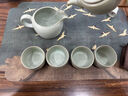 周澤堂 粉青汝窯茶具套裝 景德鎮(zhèn)整套高檔功夫茶具禮盒喬遷禮物七夕禮物 圈足茶組 7件 曬單實(shí)拍圖