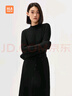 HLA海瀾之家長袖T恤女裝春秋慵懶純色半高領(lǐng)打底衫女 曬單實拍圖