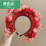慕思語（MUSIYU）泉州簪花發(fā)箍超仙花朵頭飾小女孩民族風(fēng)花環(huán)頭箍網(wǎng)紅拍照發(fā)飾配飾 花未央  A28-309 曬單實(shí)拍圖