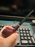 沙芬（SAVINELLI）意大利進(jìn)口手工煙斗克拉克摯愛(ài)石楠木長(cháng)桿煙嘴閱讀煙斗男士禮物 【Bing的摯愛(ài) 長(cháng)桿閱讀斗 直式】 曬單實(shí)拍圖