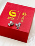 珍·尚銀【中國黃金授權(quán)】蝴蝶結(jié)銀925耳釘女耳飾生日禮物紀念日送女朋友 蝴蝶結(jié)耳釘 曬單實拍圖