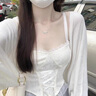 QUAMER施華洛世奇工藝蝴蝶結(jié)項(xiàng)鏈女輕奢小眾鎖骨鏈情人節(jié)生日禮物 「蝶夢(mèng)蝴蝶結(jié)」項(xiàng)鏈-白金色/足 曬單實(shí)拍圖
