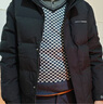 鴨鴨中老年羽絨服男士2022新款冬季休閑保暖連帽爸爸裝外套Y 黑色 XL 180 曬單實拍圖