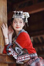 雅格羅伊國慶出游穿搭連衣裙苗族服裝女少數(shù)民族服飾成人湘西苗寨寫真旅拍 [上衣+裙子+腰牌+裹胸] 2XL 曬單實(shí)拍圖