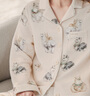 嫚熙（EMXEE）秋冬莫代爾空氣棉孕婦哺乳月子服家居服 絨茸抱抱-兩件套 L【三層空氣夾棉，柔軟防靜電】 曬單實(shí)拍圖