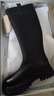 紅蜻蜓長(cháng)靴女秋冬瘦瘦靴高筒厚底增高百搭女靴子WTC44153 黑色 39 曬單實(shí)拍圖