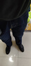 雅鹿長袖T恤男夏季薄款男裝男士圓領(lǐng)長袖體恤休閑打底衫中老年爸爸裝 哈青 XL 曬單實(shí)拍圖