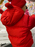 鴨鴨兒童羽絨服小女孩女童女寶加絨加厚可愛(ài)洋氣童裝外套 珊瑚紅 100 曬單實(shí)拍圖