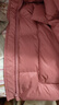 德瑪納【胭脂美人系列】冬季高保暖連帽90鴨絨腰帶羽絨服女短款外套 曬單實(shí)拍圖
