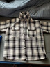 安初夏小香風(fēng)毛呢外套男士秋冬季加絨潮牌學(xué)生寬松格子休閑夾克男裝衣服 白色【春秋款】 XL 【建議120-140斤】 曬單實(shí)拍圖