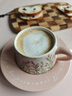 樂笙咖啡杯碟4杯禮盒套裝【清新花影】高級情侶對杯生日新婚禮物喬遷 清新花影4杯碟+紅禮盒 曬單實拍圖