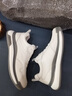 雅格獅丹（Aquascutum）男鞋2025夏季新款透氣運動休閑鞋男士頭層牛皮透氣軟底鞋子男 白色 40 【偏大一碼】 曬單實拍圖