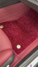 博紫適用真皮英菲尼迪QX50Q50Lq70lQX60FX35QX30全包圍汽車腳墊 [英菲尼迪專用]豪華真皮款紅色+紅色仿羊絨雙層款 曬單實拍圖