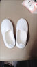 雷姆汀兒童幼兒園小白鞋男女童白色布鞋白球鞋舞蹈鞋帆布鞋女孩童鞋單鞋 1974 一腳蹬 29 /195碼內長(cháng)約18.8cm 曬單實(shí)拍圖