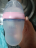 可么多么奶瓶新生嬰兒寬口徑硅膠防脹氣寶寶奶瓶仿母乳奶瓶 粉色 250ml 曬單實(shí)拍圖