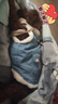 嬉皮狗（hipidog）狗狗衣服新年春節加絨保暖可牽引馬甲中小型犬比熊寵物貓咪喜慶服 牛仔藍色 L（建議體重8-11斤） 曬單實(shí)拍圖