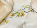 繡娘手工刺繡真絲絲巾25年新款雙層桑蠶絲蘇繡披肩送媽媽禮物 米色 190x65cm 曬單實(shí)拍圖