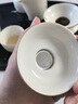 翼荏茶漏過(guò)濾網(wǎng)紗布白瓷葉水分離泡器百搭陶瓷公道具配件 白瓷描金紗布茶濾 曬單實(shí)拍圖