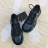 雅格獅丹（Aquascutum）男鞋2025夏季新款透氣防臭休閑運動鞋男士頭層牛皮鞋子男 黑色 40 【偏大一碼】 曬單實拍圖