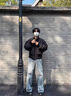 花花公子（PLAYBOY）美式高街cleanfit短款飛行夾克男春秋季潮牌痞帥廓形短款外套男 105-黑色 夾克 XL 建議120-140斤 曬單實(shí)拍圖