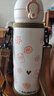膳魔師（THERMOS）360 480 500ml杯套 保護套兒童保溫杯套斜挎水杯套膳魔師象印通用 米色步步熊 6.5*18* 500ml 杯套 曬單實(shí)拍圖
