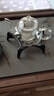 潤群加厚高硼硅玻璃花茶壺套裝玻璃泡茶壺過(guò)濾功夫茶具 400ml玻璃花茶壺 曬單實(shí)拍圖