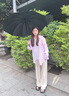 左都（ZUODU）遮陽傘加大黑膠防曬傘反向傘女晴雨兩用傘防紫外線傘upf50+太陽傘 【極夜黑10骨】加大反向+晴雨 曬單實(shí)拍圖