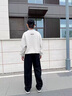 LI-NING KIDS李寧兒童褲子男大童運(yùn)動(dòng)褲青少年長(zhǎng)褲初中高中百搭寬松學(xué)生休閑褲 黑色直筒褲【微彈寬松】 170 曬單實(shí)拍圖
