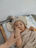 BABYGREAT嬰兒浴巾兒童洗澡巾斗篷帶帽子新生兒寶寶連帽包裹巾吸水速干四季 【連帽浴巾丨四季款】小兔朵朵 曬單實拍圖