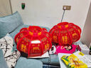 悟得旋轉燈籠陽(yáng)臺大門(mén)掛的一對新年春節裝飾結婚走馬燈led大紅燈籠 爆閃流水款 直徑52厘米【一對】 曬單實(shí)拍圖