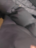 艾萊依（ERAL）女士中長款羽絨服圍巾款時尚保暖羽絨服冬季新款鴨絨外套 炭黑 M 160【建議110-130斤】 曬單實拍圖