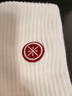 李寧韋德生活中長(cháng)襪吸濕透氣刺繡彈力包裹襪子(拆封后不予退換貨) 白色-3 M 曬單實(shí)拍圖