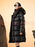 高梵黑金鵝絨服先鋒2.0七格中長(zhǎng)款羽絨服男女同款冬季厚外套 黑色 L 曬單實(shí)拍圖