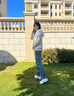 卓詩尼老爹鞋女2025年秋季新款韓版ins潮小個(gè)子增高女鞋網(wǎng)面透氣運(yùn)動(dòng)鞋 白/灰 37 曬單實(shí)拍圖