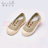 戴維貝拉（DAVE＆BELLA）兒童帆布鞋糖果色女童鞋子中大童休閑鞋春季新款童鞋幼兒板鞋 米色【現貨】 31碼 曬單實(shí)拍圖