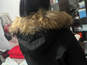 坦博爾羽絨服男女同款短款毛領派克加厚保暖外套TF236579 黑色 170  曬單實拍圖