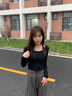 嫻柔 打底衫女秋冬長(cháng)袖短款上衣修身圓領(lǐng)春夏新款高腰露臍內搭t恤 黑色露臍 M 曬單實(shí)拍圖