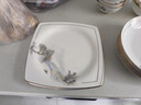 曼遠品牌景德鎮陶瓷餐具套裝家用骨瓷碗碟碗盤(pán)輕奢喬遷新居結婚禮盒 柳岸煙霞【小巧6人配置】 38件套 曬單實(shí)拍圖