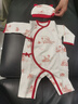 英氏【商場同款】拜年服新生兒純棉圓帽寶寶胎帽Z 新年紅 38cm(請根據(jù)寶寶實際頭圍選擇) 曬單實拍圖