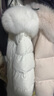 范思藍恩高光云朵系列長(cháng)款羽絨服女新款進(jìn)口狐貍毛領(lǐng)顯瘦連帽外套 珍珠白 XS 曬單實(shí)拍圖