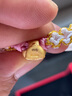 中國黃金（CHINA GOLD）足金暴富小兔子黃金手鏈女生肖兔本命七夕情人節(jié)禮物送女朋友老婆 暴富兔手鏈【B款】金約1.1g 曬單實拍圖