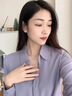 法蔻 FARCOKO風(fēng)車(chē)項鏈女銀吊墜簡(jiǎn)約銀飾鎖骨鏈七夕情人節禮物送女友 銀風(fēng)車(chē)項鏈 曬單實(shí)拍圖