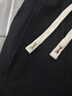 美式高街闊腿工裝褲男春夏季日系復(fù)古休閑微錐長褲潮牌寬松直筒褲 3002 黑色加絨 L 體重 65-80kg 曬單實拍圖