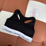 Calvin Klein內(nèi)衣【七夕禮盒明星同款摩登引力帶】女ck輕運動美背文胸QF3785AD 001-太空黑 S 推薦70A-75A 曬單實拍圖