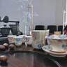 簡先生手工純銀掐絲茶壺陶瓷三才蓋碗茶碗公道杯品杯精致功夫茶具禮盒裝 掐絲銀功夫茶具三財(cái)蓋碗禮盒 6頭 曬單實(shí)拍圖